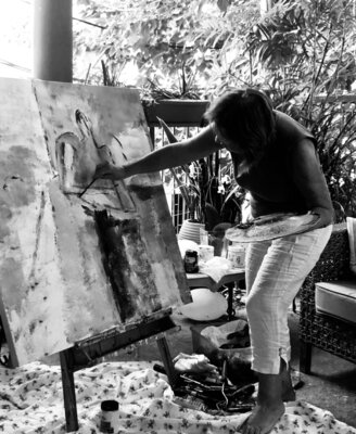 Marie Rouach in the Studio