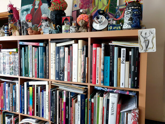 Philippe Abril in the Studio: Entre les heures d'atelier dans l'espace intervallaire de la création, l'étude de l'histoire de l'art est capitale.