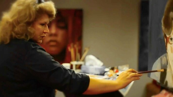 Angelika Bes in the Studio