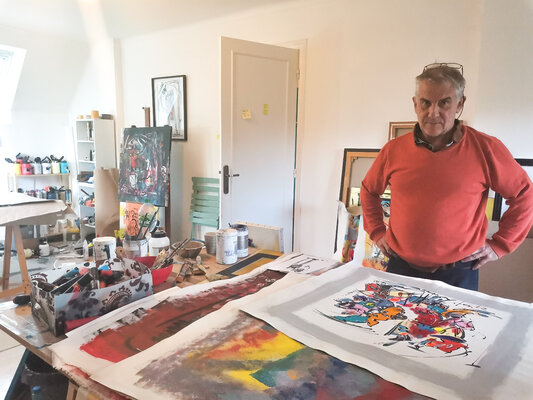 Luc Villard in the Studio