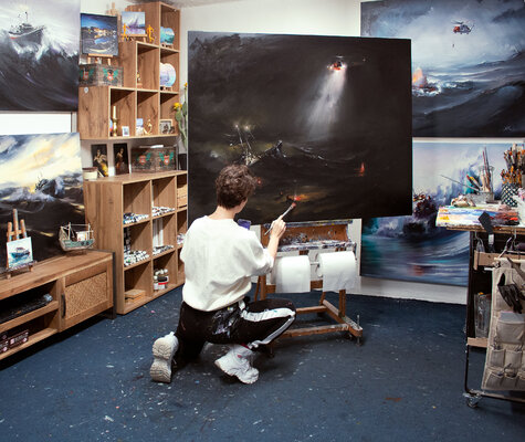 Bozhena Fuchs in the Studio: At the studio
