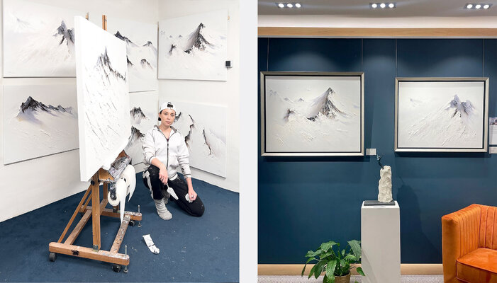 Bozhena Fuchs in the Studio