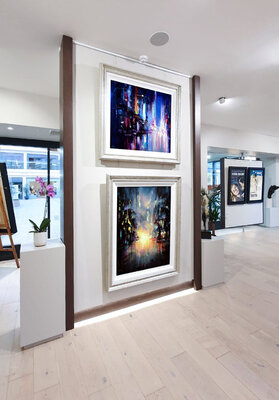 Bozhena Fuchs in the Studio: Some of my most recent cityscapes are currently displayed at Soho Fine Art in Guildford, UK.