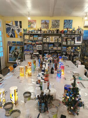 Muriel Cayet in the Studio