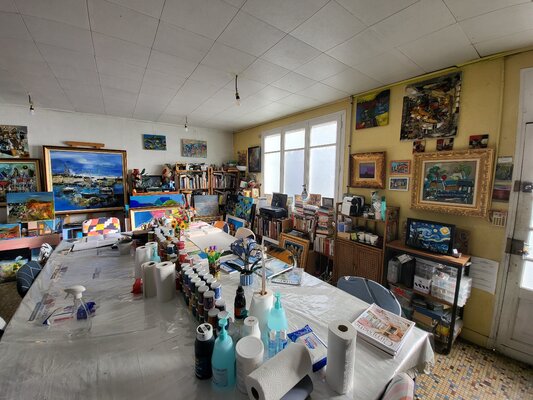 Muriel Cayet in the Studio