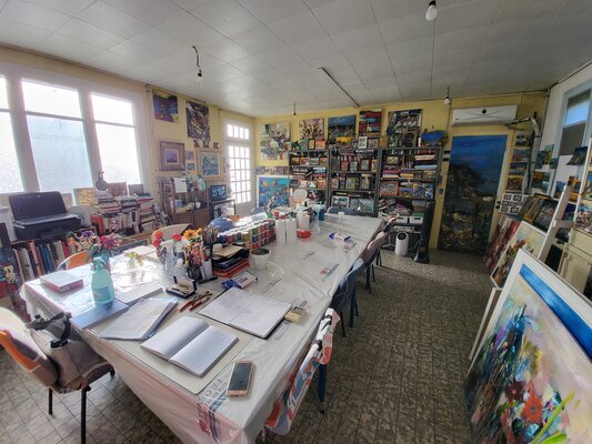 Muriel Cayet in the Studio