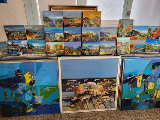 Muriel Cayet in the Studio