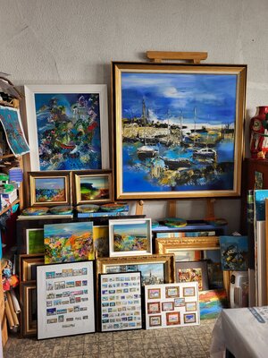 Muriel Cayet in the Studio