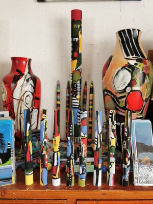 Muriel Cayet in the Studio