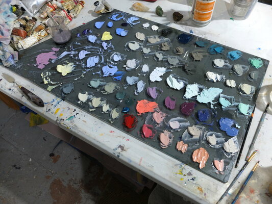 Hannah Perry Saucier in the Studio