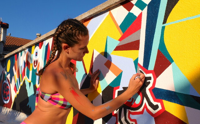 Hannah Perry Saucier in the Studio