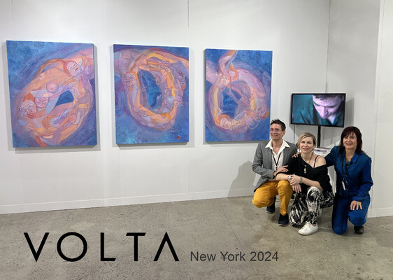 Sol KJOK in the Studio: Multidisciplinary "Sound Shapes" project on view at the VOLTA Art Fair in Chelsea, New York City, September 2024