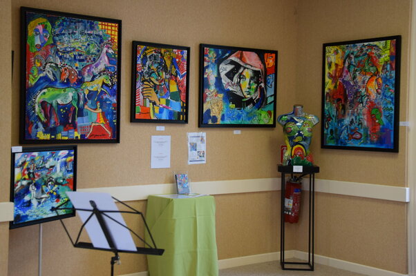 Jean-Louis Azencott in the Studio: Exposition à la  galerie Blanche aux Sables-d'Olonne