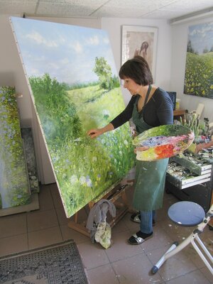Brigitte Di Scala in the Studio