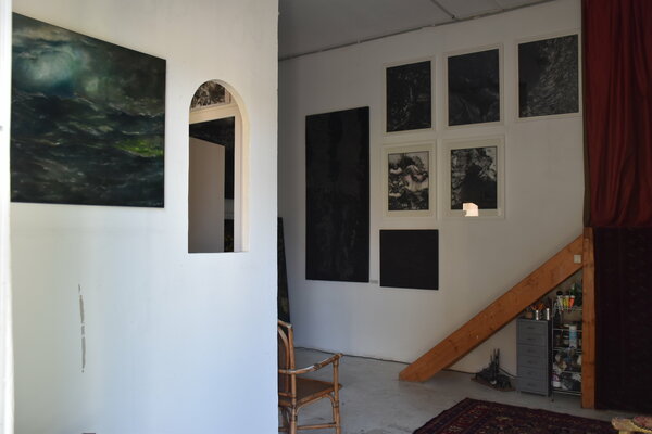 Sylvia Rhud in the Studio