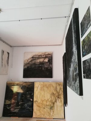 Sylvia Rhud in the Studio