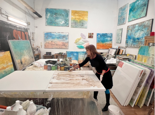 Giusy Lauriola in the Studio: Prima stesura del colore