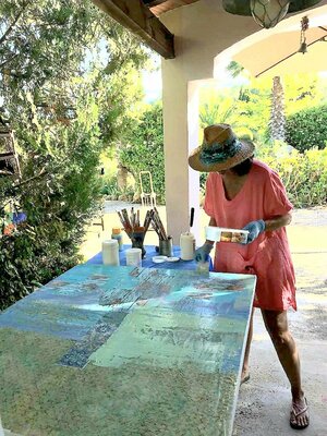 Sabina Bockemühl in the Studio: In meinem Sommeratelier auf der Finca meines Vaters auf Mallorca
