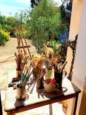 Sabina Bockemühl in the Studio: In meinem Sommeratelier auf der Finca meines Vaters auf Mallorca