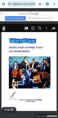 Didier Franco in the Studio: Imágenes de mi serie SINFONIAS ilustran poemas en "Tangos para decir". Montevideo, Uruguay.  https://www.calameo.com/read/00667808960e433c0eb99