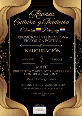 Didier Franco in the Studio: Seleccionado para participar en Exposición Alianza Cultura y Tradición, Biblioteca y archivo central del congreso nacional- Asunción - Paraguay. Mayo de 2025
