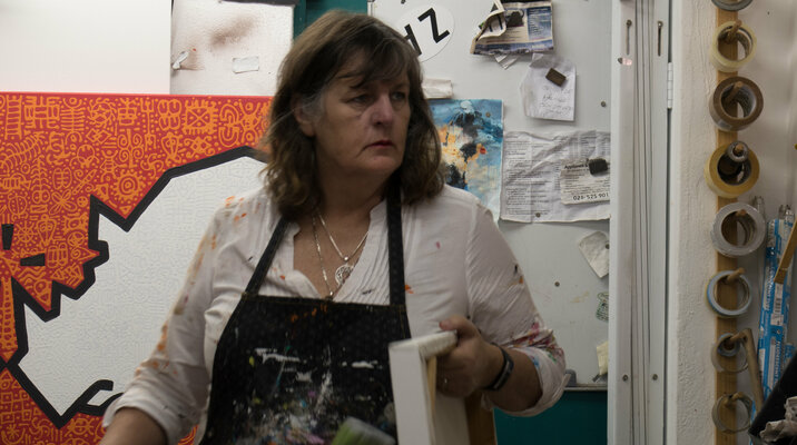 Ann Gadd in the Studio