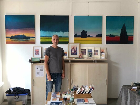 Kai Hoge in the Studio: Exhibition "Kunst Offen" 2021