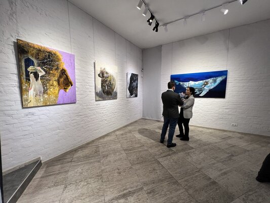 Viktoria Adkozalova in the Studio: Solo art exhibition - “Shadows Of Unforgotten Ancestors” / Portal11 Gallery - Ukraine, Kyiv