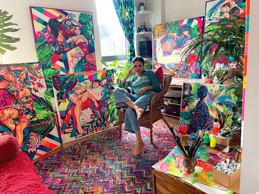 Joanna Pilarczyk in the Studio