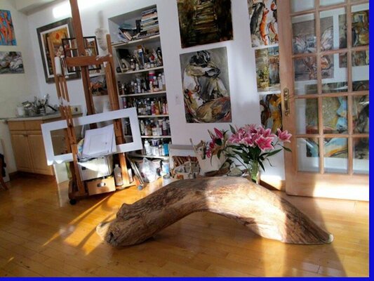 Mona Berga in the Studio
