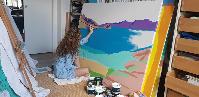 Emilie Chêne in the Studio