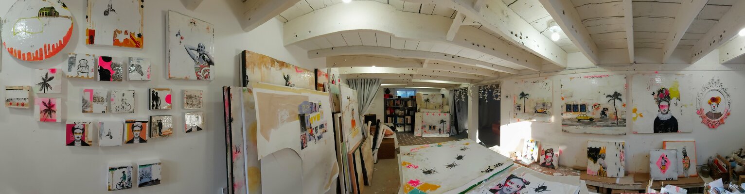 Maryline Lemaitre in the Studio: Panorama de l'atelier