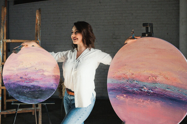Tanya Bilous in the Studio