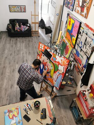 Alessandro Siviglia in the Studio
