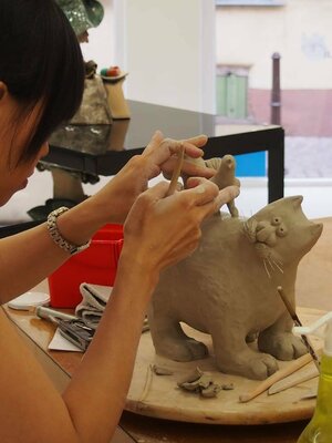 Yutao Ge in the Studio: En création