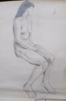 Yutao Ge in the Studio: Dessiné autrefois à l'école d'arts