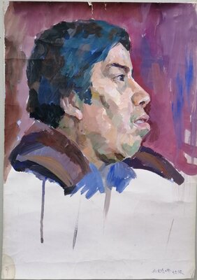 Yutao Ge in the Studio: Dessiné autrefois à l'école d'arts