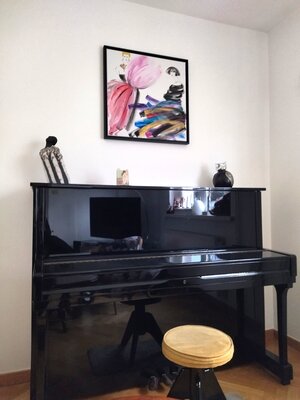Yutao Ge in the Studio: Chez collectionneur
