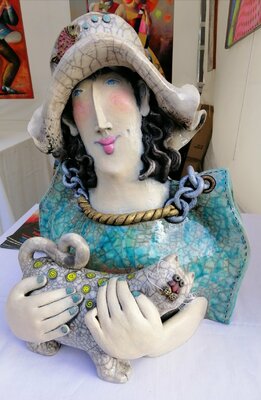Yutao Ge in the Studio: Ma sculpture en Raku