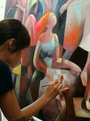 Yutao Ge in the Studio: Dans mon monde