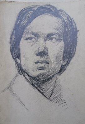 Yutao Ge in the Studio: Dessiné autrefois à l'école d'arts