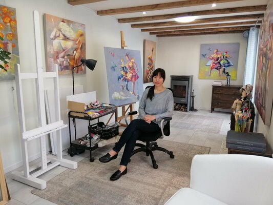 Yutao Ge in the Studio: Dans ma galerie