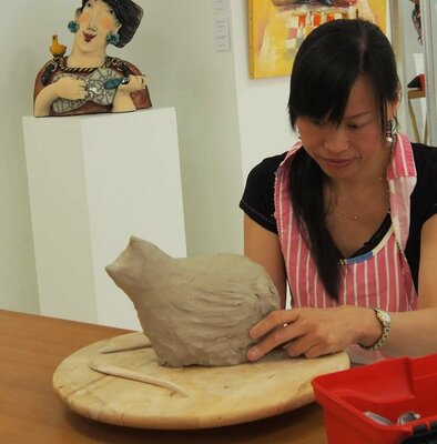 Yutao Ge in the Studio: Concentrée
