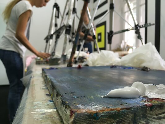 Anna Miklashevich in the Studio