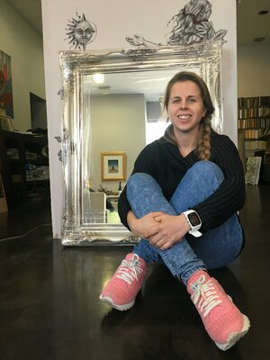 Anna Miklashevich in the Studio