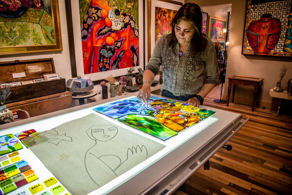 Elisa Boughner in the Studio