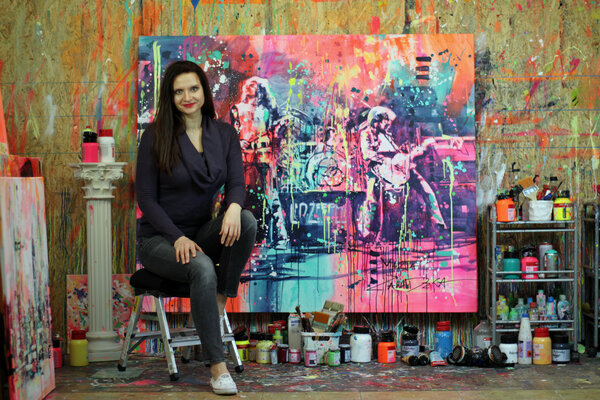 Marta Zawadzka in the Studio