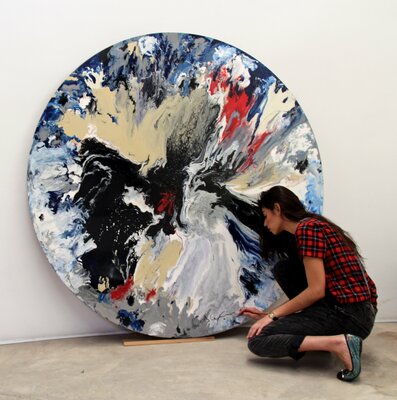 Alexia López Sosa in the Studio