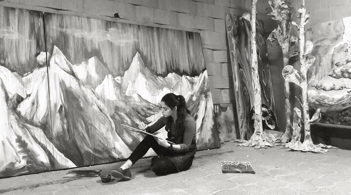 Alexia López Sosa in the Studio