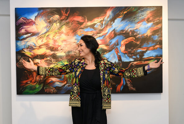 Marjan Fahimi in the Studio